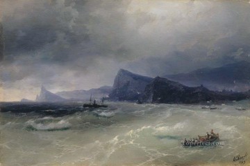 Ivan Aivazovsky rocas marinas Paisaje marino Pinturas al óleo